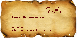 Tasi Annamária névjegykártya